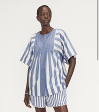 Everlane The Poplin Tunic Striped Top. Oversized fit New With Tags Size XXS