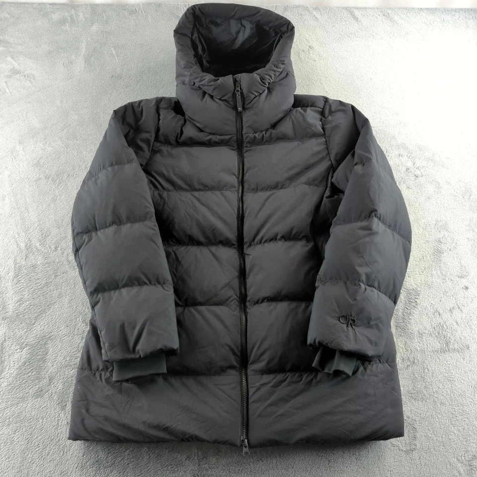 Chaqueta de investigación para exteriores para mujer XL negra con capucha acolchada cálida de nailon Gorpcore Foto 3 de 4