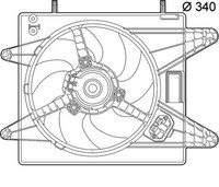 Mahle LüFter, MotorküHlung Cff 139 000P Passend FüR Fiat