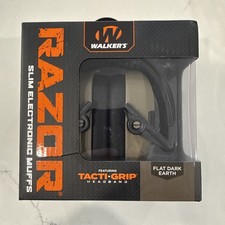 Walker Razor Tacti Grip Electronic Shooting Earmuffs with Noise Reduction 23dB