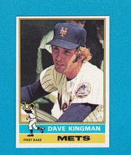 1976 TOPPS BASEBALL SET BREAK 40 DAVE KINGMAN METS MINT!