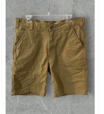 Carhartt Shorts Relaxed Fit Rugged Flex Tan Size 36 Mens