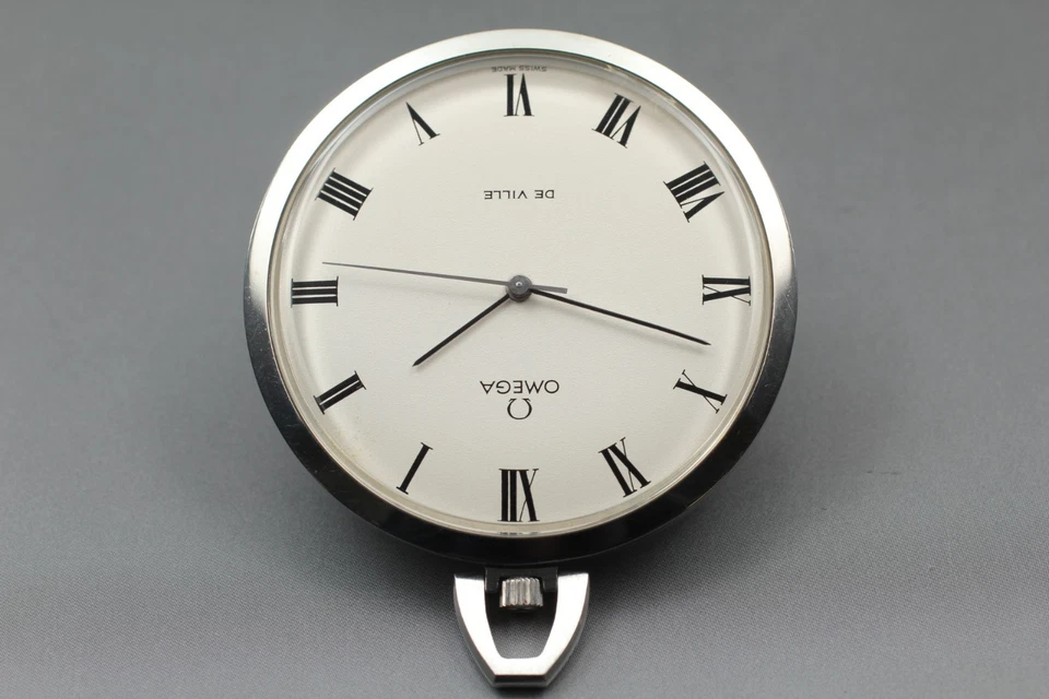 [EXC+5] Vintage OMEGA De Ville Cal. 601 Roman Hand Winding Pocket Watch JP U761 - Image 3 of 4