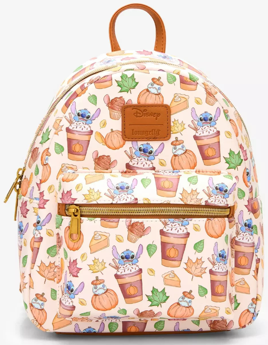 Loungefly Disney Stitch Pumpkin Spice Latte Mini Backpack Bag | eBay