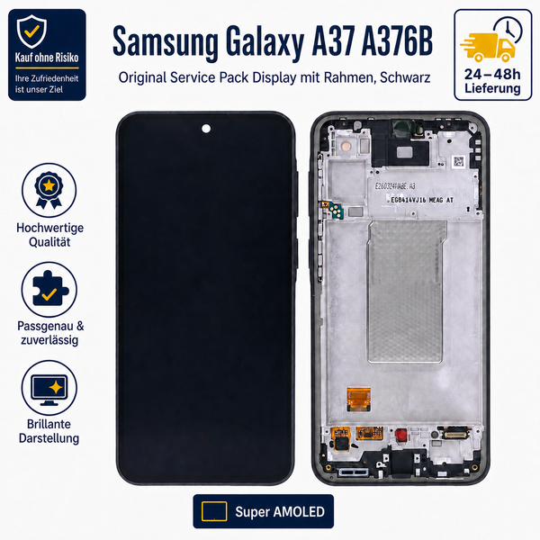 Samsung Galaxy A37 A376B Display Original Service Pack Super Amoled Rahmen 120Hz-image