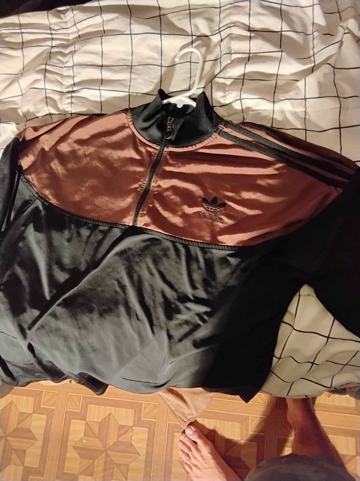 Vintage 90s Adidas Long Sleeve Shirt with Zipper - Size M/L image 4