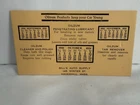 Vintage OILZUM Motor Oil - 1931 Calendar - 3 months RARE 3.5" x 6"