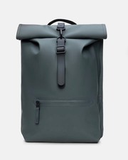 Rains Backpack Gray NEW NWT Rolltop Rucksack Unisex Rainproof