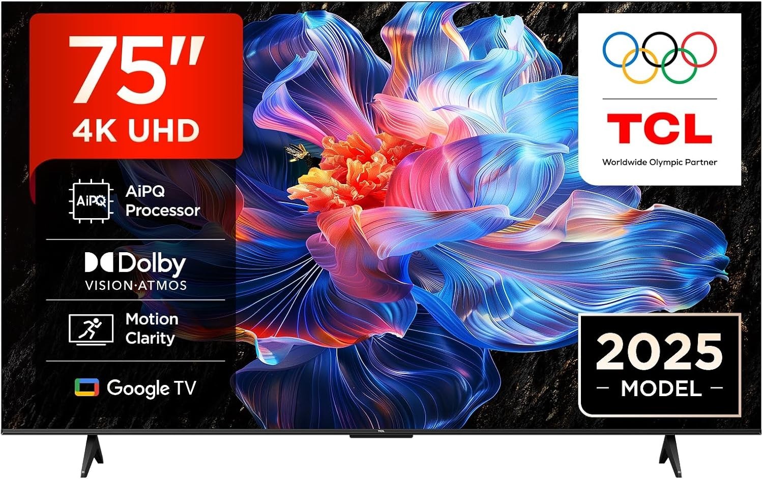 TCL 75V6C-UK 75” Direct LED, 4K HDR Smart TV 