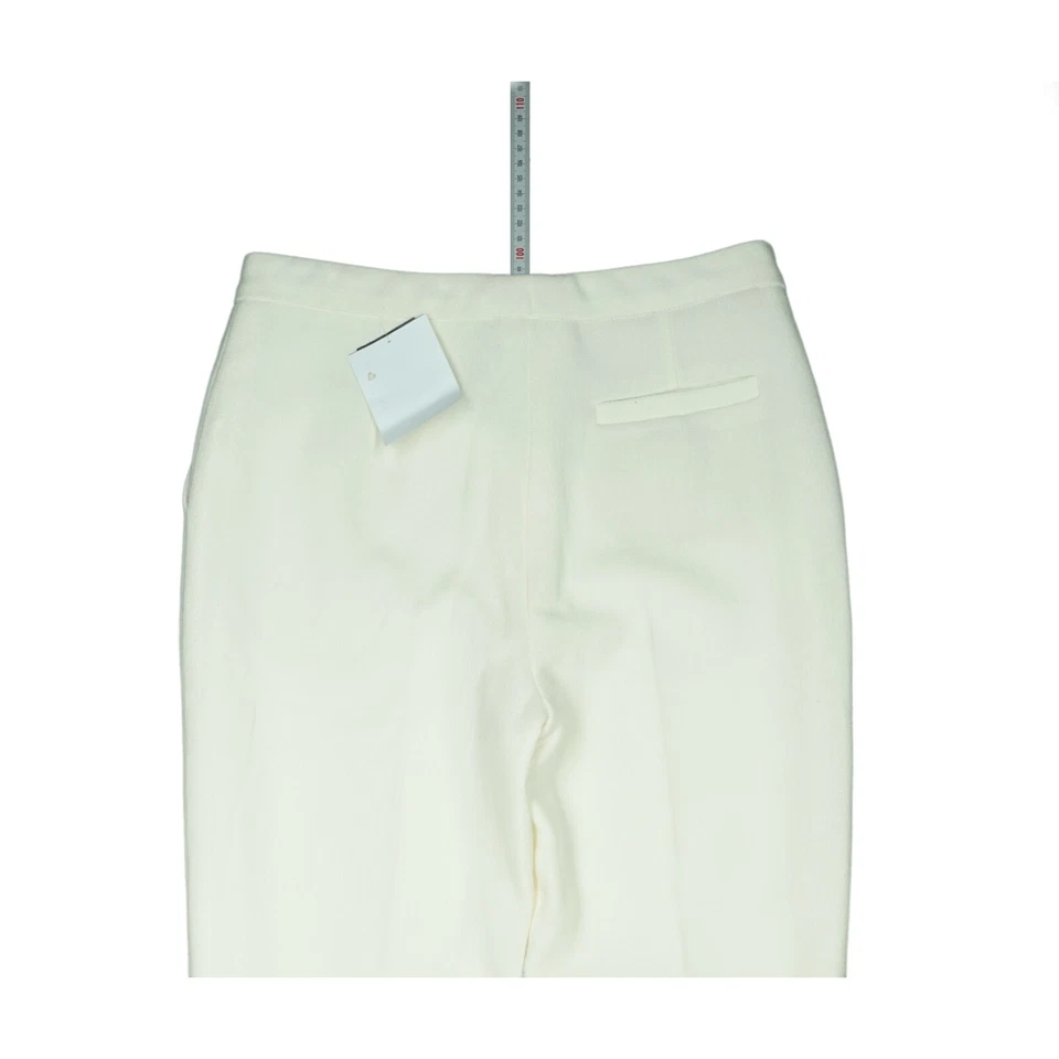 edle ESCADA Talarantis Damen Luxus 7/8 Hose Schurwolle Gr. 36 W28 weiß creme NEU - Bild 4 von 4
