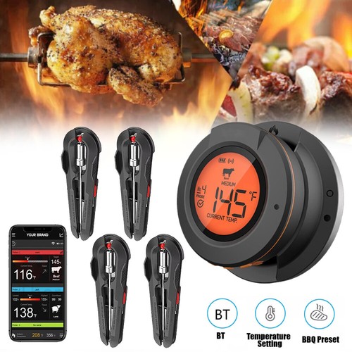 Wireless BBQ Thermometer Truly Bluetooth Meat Thermometer Cooking App Control - Picture 22 of 23