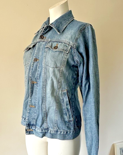 Ladies Denim Jacket size 10 Blue - Picture 2 of 3