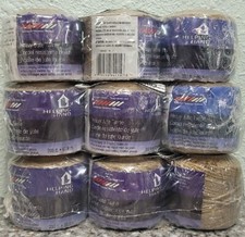 9pk 1800 FT Total Natural Jute Twine, Twine String 3Ply Thin Ribbon Hemp Twine