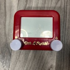 Pocket Etch A Sketch Mini Small Toy Red Color 2016 Spin Master Retro