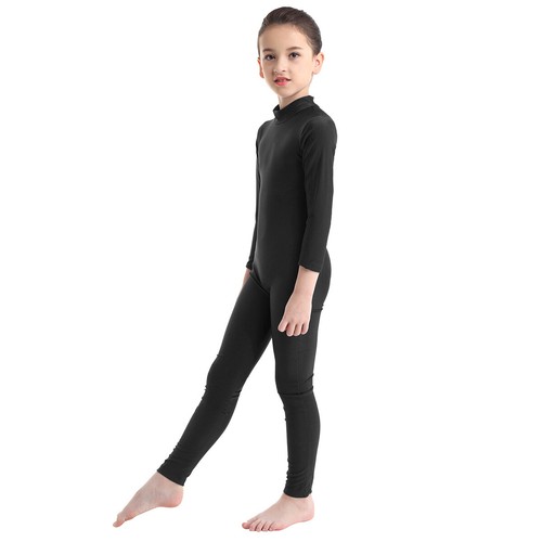 Kinder Mädchen Ganzkörperanzug für Ballett Gymnastik Training Stretch Trikot Body - Bild 31 von 105