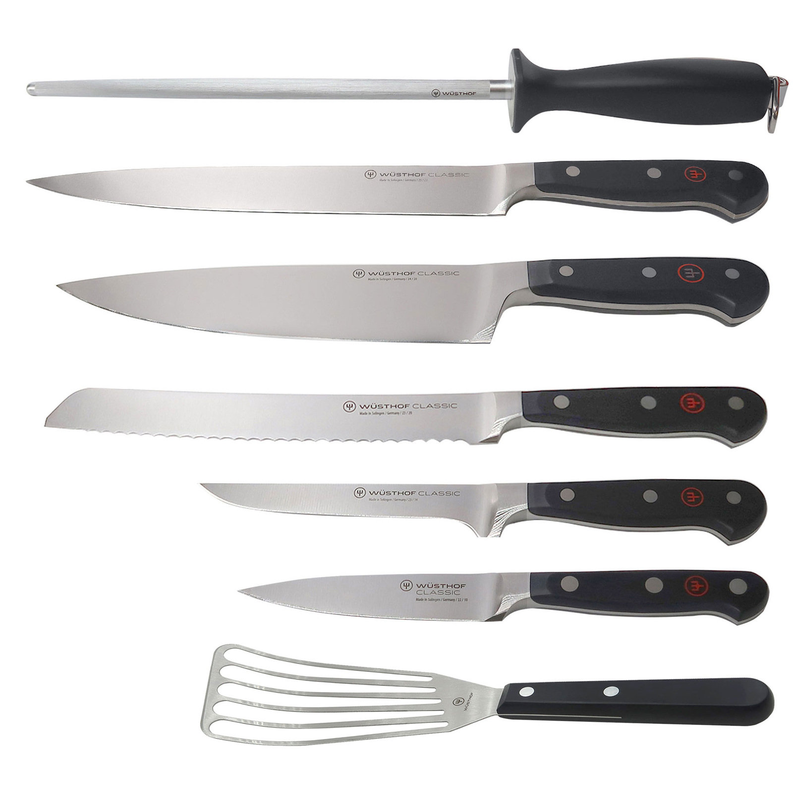 Кулинарный набор Wusthof Classic из 6 предметов 1120160602 + Лопатка для рыбы Gourmet 6½