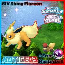 6IV Shiny Flareon Pokemon Brilliant Diamond Shining Pearl