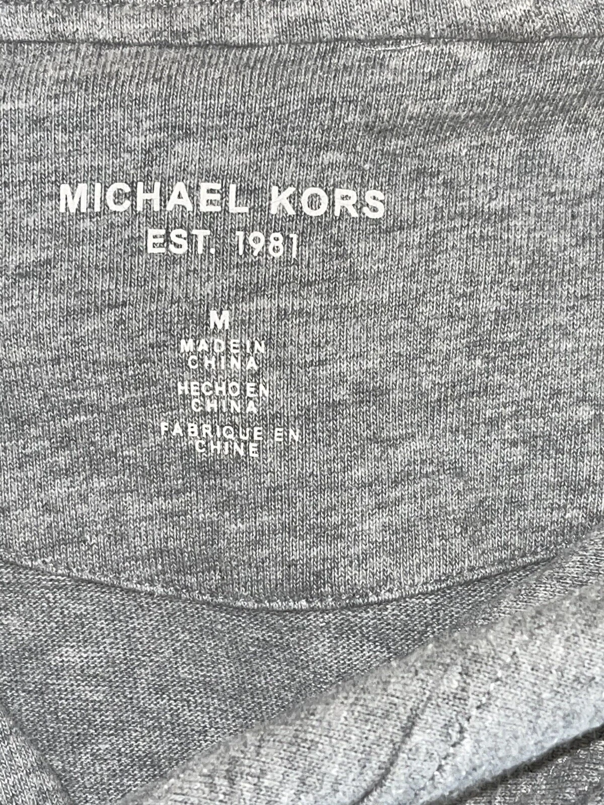Michael Kors Felpa con Cappuccio ��Con Bottoni Uomo Taglia M ��Colore Grigio