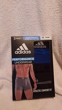 Adidas Performance Underwear 3 Pack Performance Stretch Cotton Trunk Sz. XXL NIB