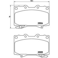 Brembo Bremsbelagsatz Scheibenbremse FüR Toyota Land Cruiser 100 4.2 TD 4.7
