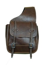 Genuine Leather Western Trail Simple Horse Saddle Bag.
