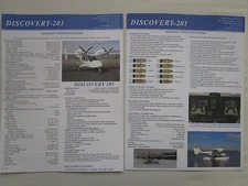 2015 DOCUMENT STRAIGHT TO DISCOVERY AVIATION DISCOVERY 201 AIRCRAFT AVION