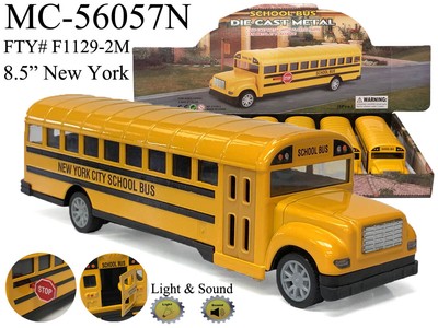 diecast school bus with lights