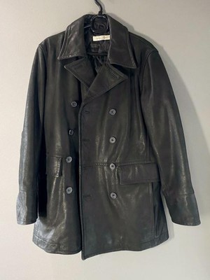 BEAMS Vintage Leather Jacket Black S Excellent Condition Quilted 