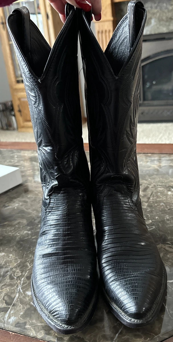 Justin boots lizard skin top