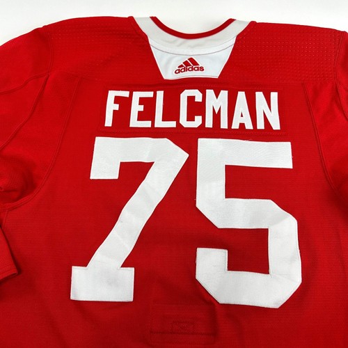 FELCMAN #75 - Red Chicago Blackhawks Practice Jersey - Adidas MIC Size 58 - 第 4/4 張圖片