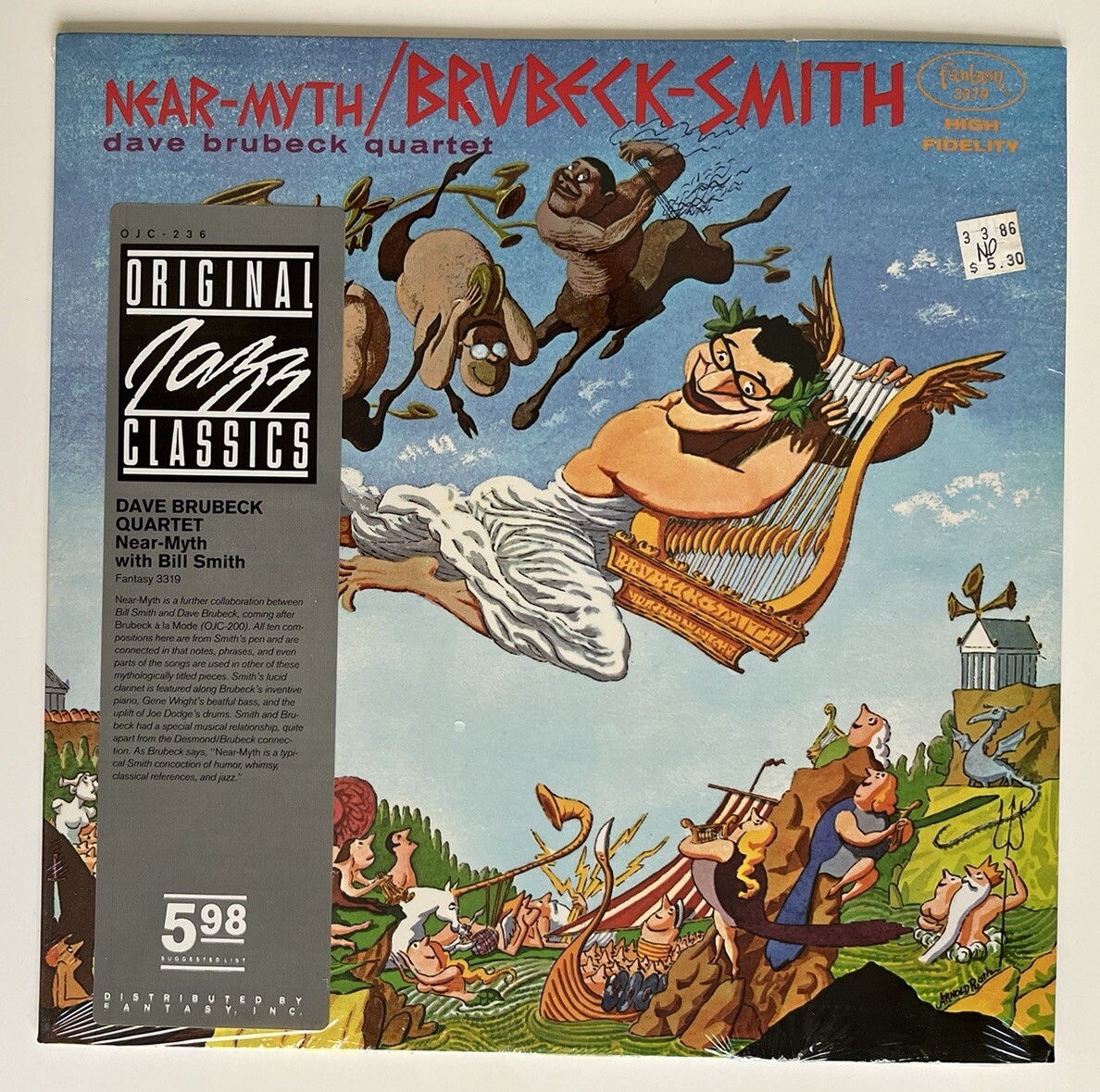 Dave Brubeck Quartet Bill Smith Near Myth Original OJC Lp Sealed New
