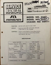 SOUNDESIGN  MODEL NO 6667 5607 66H11 AM/FM STEREO CASSETTE SERVICE REPAIR MANUAL