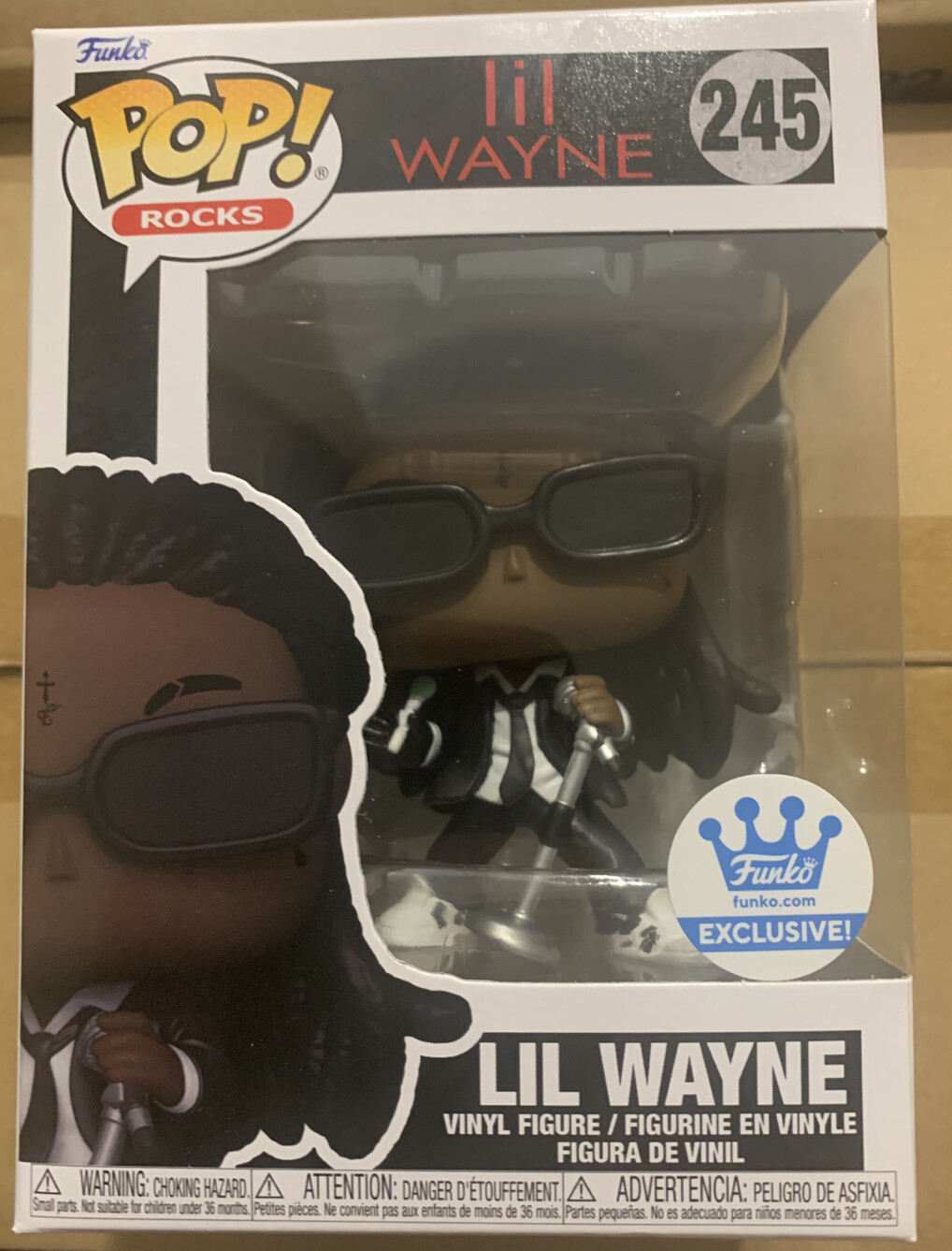New Pop Rocks Lil Wayne Figure Funko Exclusive - Lil Wayne With Lollipop #245