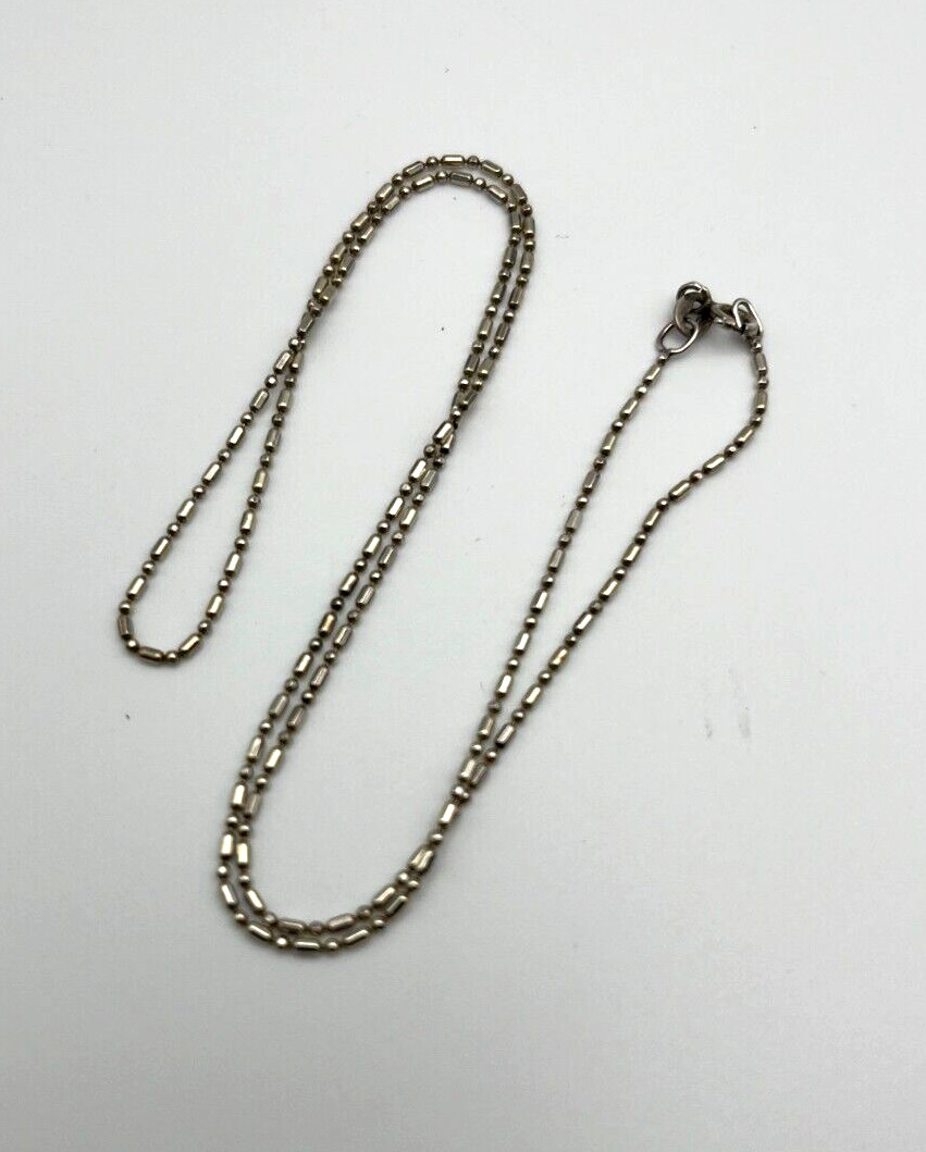 Petite Solid Sterling Silver 925 MICRO SEED BEAD … - image 3