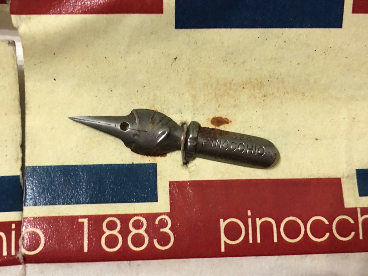 Stylo-plume Et Crayon Pinocchio 1883 Série Numérotée - Vintage, Bois, Occasion