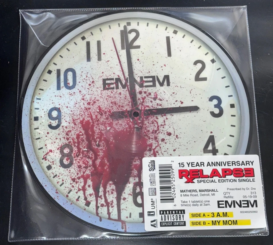 Eminem Slim Shady "3am My Mom" Relapse Vinyl album LIMITED EDITION Picture Disc - Image 2 of 4