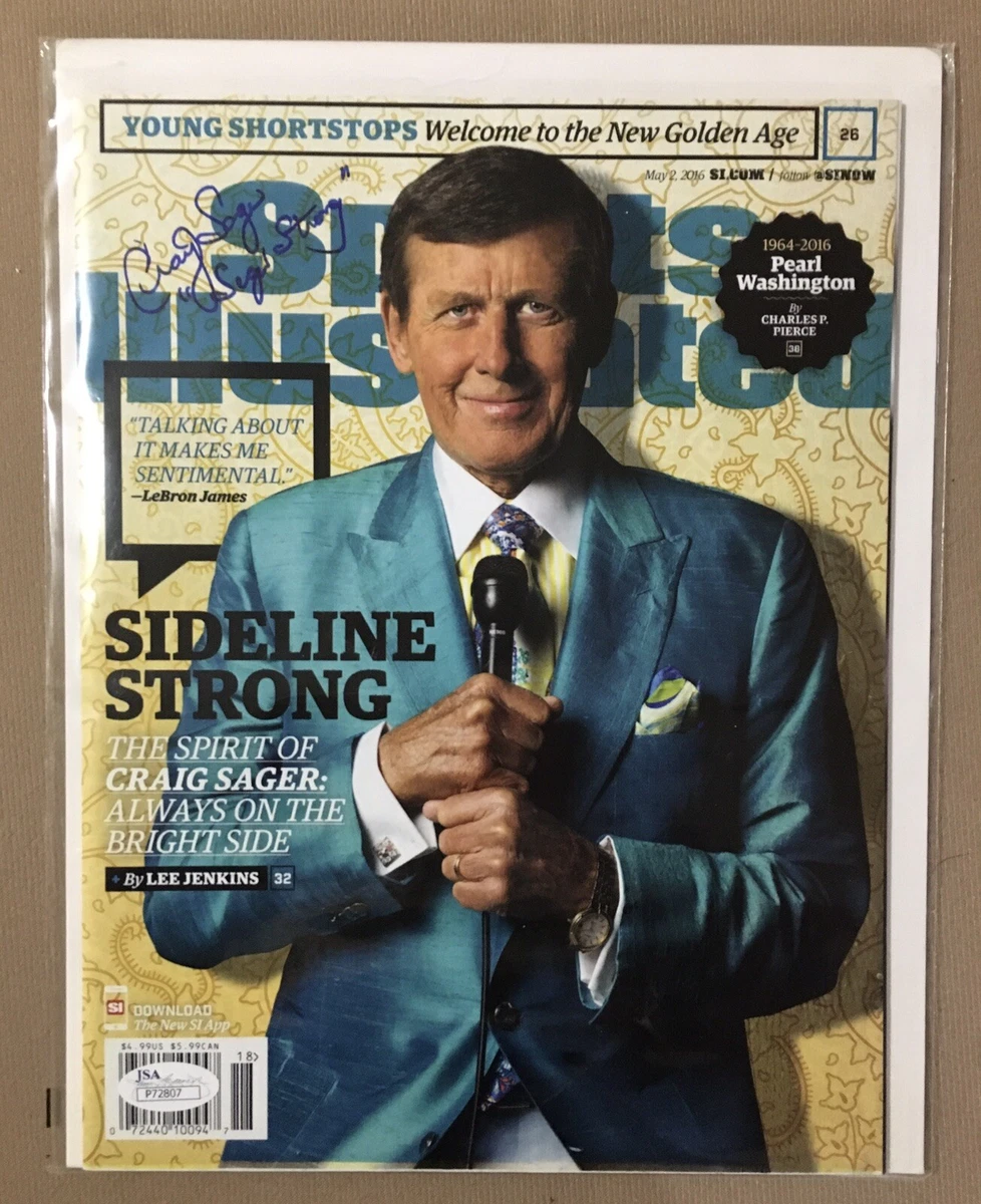 Craig Sager Signed Sports Illustrated Magazine. JSA COA. NBA TNT