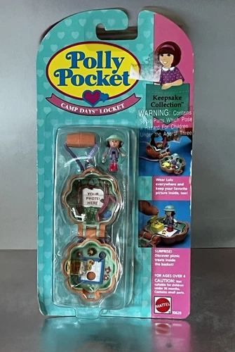 Polly Pocket CAMP DAYS Locket 1991 Vintage Bluebird Toys NEW NIP