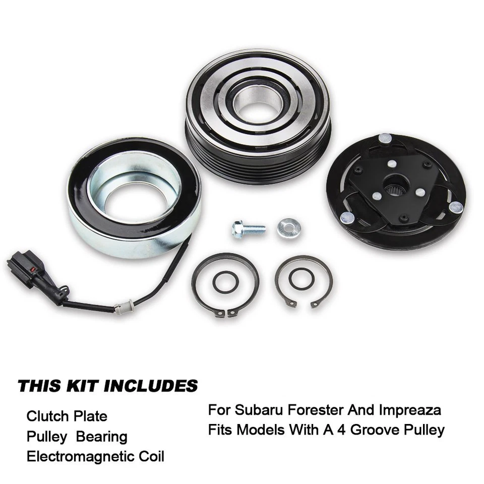 Kit de reparación de embrague compresor de aire acondicionado para Subaru Impreza WRX Forester 2007-2015 Foto 4 de 4