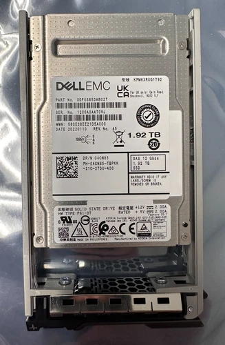 4CN85 Dell 1.92TB SAS 12Gbps Read Intensive 2.5in SSD 04CN85 KPM6XRUG1T92 Gen14