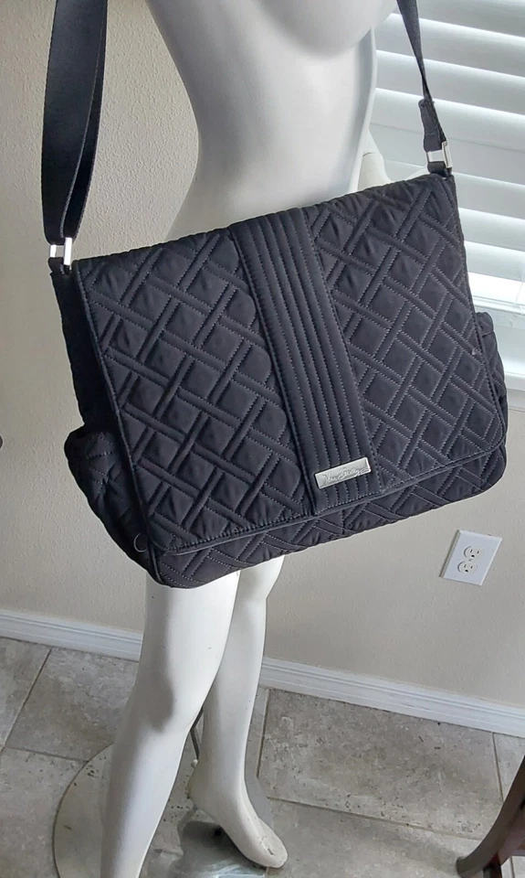 VERA BRADLEY МНОГОФУНКЦИОНАЛЬНЫЙ ЧЕРНЫЙ ПОДГУЗНИК СУМКА - Изображение 2 из 4