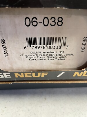 06038 World Car Clutch Kit