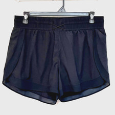 EUC Danskin Women's Activewear Running Shorts/Attached Shorts-Pocket Sz L Black