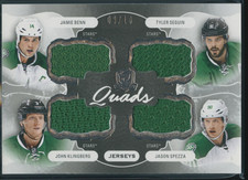 Tyler Seguin Jamie Benn John Klingberg 2016-17 The Cup Quad Jersey 9/10