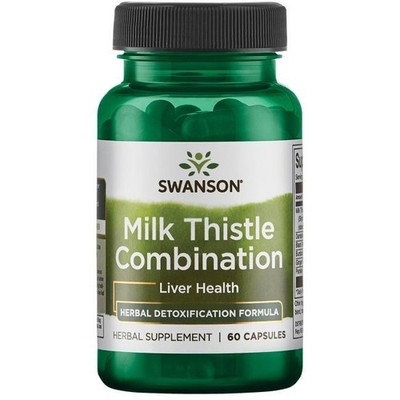 SWANSON, MILK THISTLE COMBINATION Leber 60 Kapseln SUPER PREIS