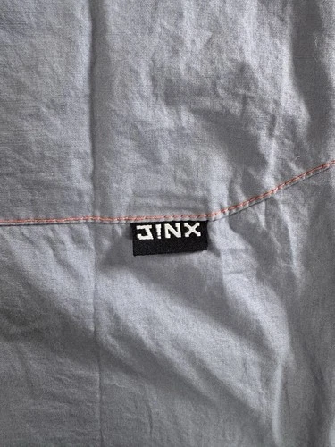 Jinx Mens Gamer Windbreaker Jacket Gray Orange Pixel Skull Logo XXXL 3XL image 10