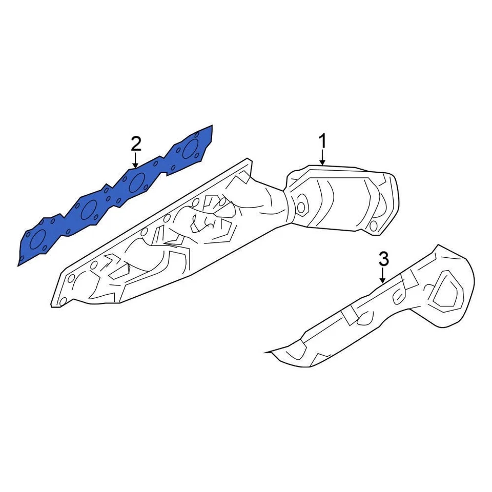 For Nissan Titan 2004-2015 Nissan 140367S001 Exhaust Manifold Gasket - Image 3 of 4