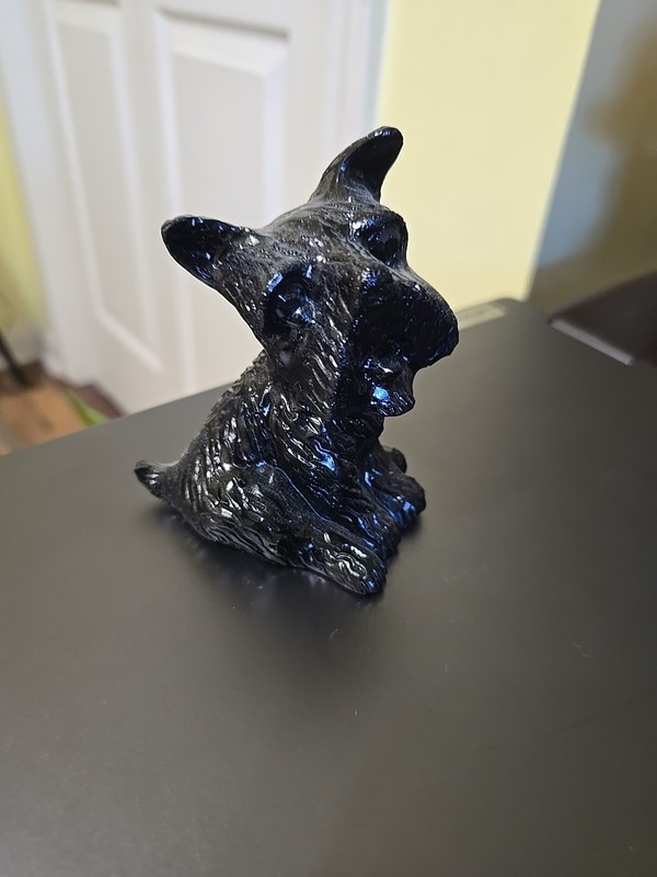 Coal Carved Dog