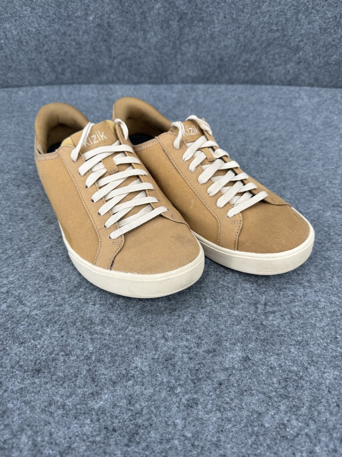 Kizik Womens Irvine Coffee Brown Canvas Hands-Free Sneakers Size 9 Medium 7.5