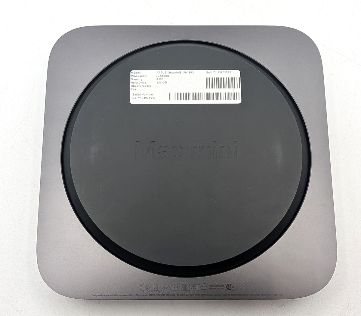 Apple 2018 Mac Mini 3.0GHz Core i5 8GB RAM 256GB SSD - Space Gray